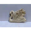 Image 1 : Chalk Birds, White Swan with Gold Coloured Accent 10H