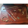 Image 2 : Box Lot of Costume Jewelry Including Necklaces, Bracelets, and Earrings