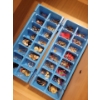 Image 1 : Assorted Vintage Earrings - 36+ Pairs - Costume Jewellery - Blue Trays 