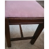 Image 3 : Wooden Bench w/ Pink Fabric 22 W, 13 D,  17 T, also Includes: Faux Fur Throw Blanket