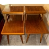 Image 1 : Two Telephone Table Matching Bed side Tables ( Two Tiered)  17x27x26"tall