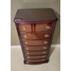 Image 2 : Lux MALCOM Mahogany Tall Boy Dresser 25x17x54