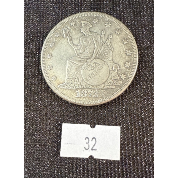 1872 United States Silver Liberty Dollar