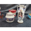 Image 6 : Two Scottish-Themed Porcelain Dolls & A Decorative Bud Vase With A Figurine Motif And More.
