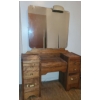 Image 1 : Wooden Vanity with 4 Storage Drawers 40 W, 16 D, 25 T and Attached Mirror 30 W, 28 T