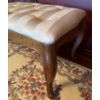 Image 2 : Art Nouveau Style Lovely Fabric & Wooden Bench -  26W, 17D