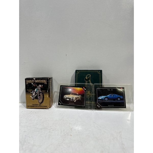 Harley Davidson Collector Cards Factory Set/ Cars of the World Collectors Cards