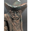 Image 4 : Bronze Painted Cowboy Statue 22"Tall - Made Of Plaster 