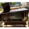 Image 2 : Antique Emerson Tube TV and Record Player Combo Model 7W2102 (Monarch Record Player) 44Wx17Dx32H