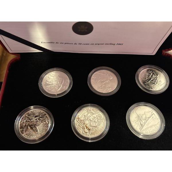 2005 50c Quest for Peace and Freedom During the Second World War - Sterling Silver Coin Set