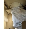 Image 3 : Ikea White Wood Queen Bed & Mattress