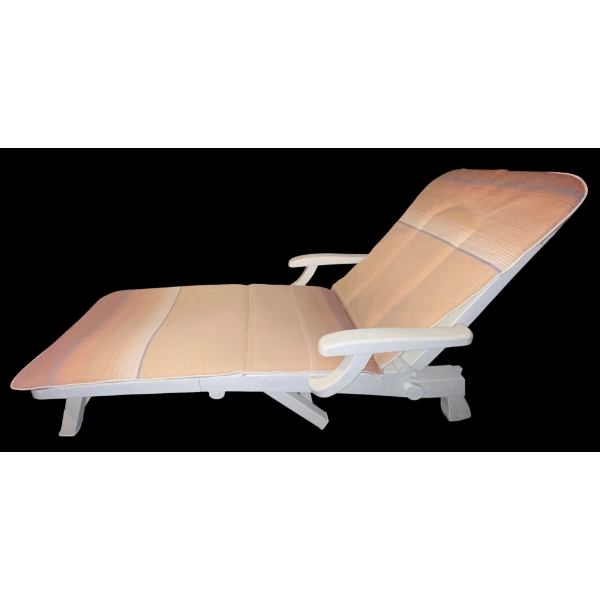 Lay Down Lawn Lounger w/ Brand New Vintage Sleep Sack & Coleman 'LowBoy' Cooler