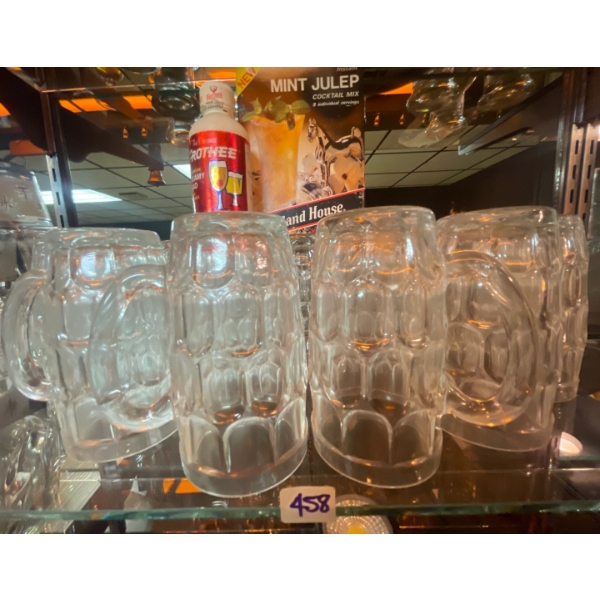 Beer Mug Collection - 9 oz Draught Mugs w/ Beverage Pre Mix
