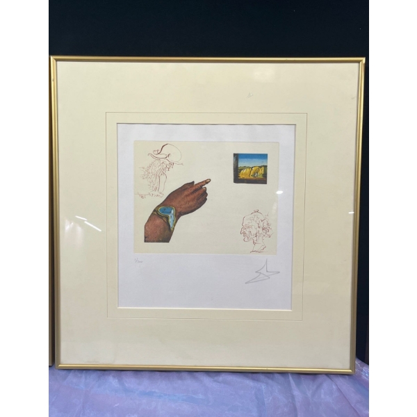 Salvador Dalí Lithograph, "Reflection" of "Cycles of Life" Set - Number 1/300 - Frame 22.5x23