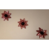 Image 2 : 3 Piece Cherry Blossom Art w/ Decorative 3D Botanicles 