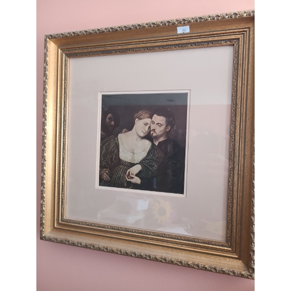 Framed Print of Couple Holding Hands 17 X 17 