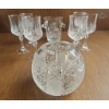 Image 4 :  Bohemia Vintage Cut Crystal Set Featuring A "Queen Lace" Pattern.