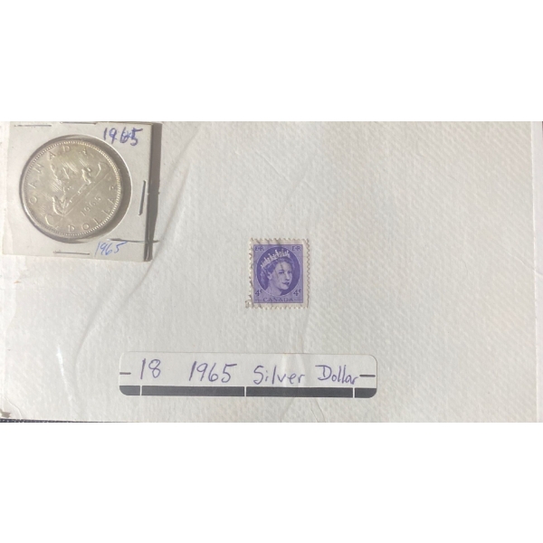 1965 Canadian Dollar 80% Silver 23.33 Grams