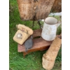 Image 3 : Rustic Decor Items Including Stool, Rotary Phone, Moose Call, Pitcher, and More