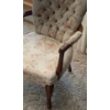 Image 2 : Vintage Floral Print Accent Chair 22x22x25