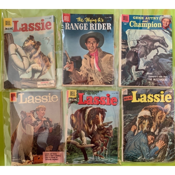 Comic Books From The Good Ol Days - Lassie Range Rider & More