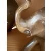 Image 4 : Wooden Carvings of Elephants (2 Total, One Missing Husk, 8L) w/ Turtle Trinket Box (Slight Chip) 