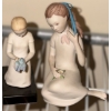 Image 1 : Cybis Figurines: Girl w/ Bird 4.5 T, Flower 5 T