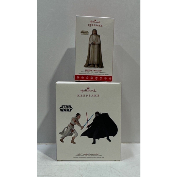 Star Wars-Luke Skywalker, Rey and Kylo Ren Hallmark Ornaments