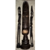Image 4 : Two Free Standing Lamps w/African Home Decor Pieces Made From Wood
