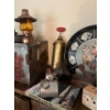 Image 3 : Vintage 1950s serving dish/poker vintage tins and lanterns along with antique aerosol sprayers 