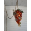 Image 1 : Vintage Acrylic Grapes Hanging Light- Grapes 21 T Plus Length of Swag Chain 