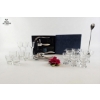 Image 1 :  Vintage Barware, Including Various Styles Of Glasses And Metal Tools For Preparing Drinks.