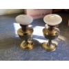 Image 1 : Set of Brass Retrofit Electric Oil Lamps 