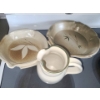 Neutral Ceramic, Pitcher, Bowls & Casserole Dish