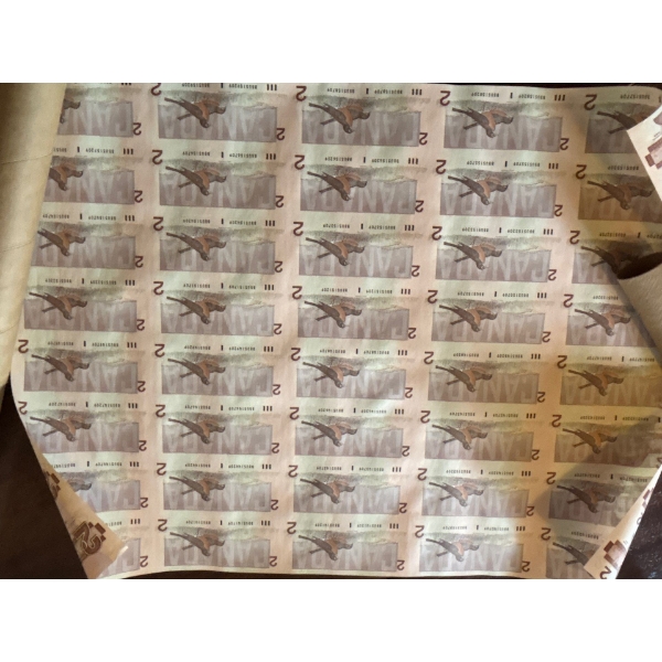 1988 uncut sheet of two dollar bills Great for any Collection