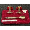Image 3 : Stratton Dart Cufflinks & Tie Clip Set