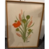 Image 1 : Orange Poppies Needlepoint Art By Eunice Alma Cormode 1975, 25W, 35T