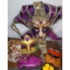 Image 2 : Assorted Decor Including: Tiffany Style Tealight Lamp, Mask, and More!