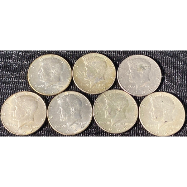 1960's American Half Dollars