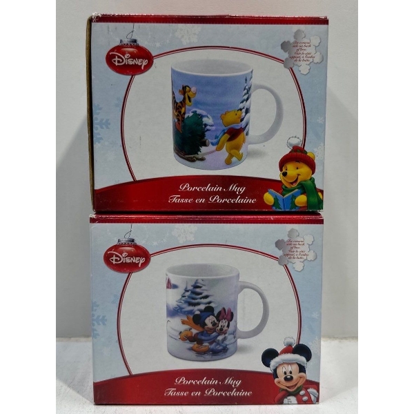 Disney- Mickey Mouse and Winnie the Pooh Mugs
