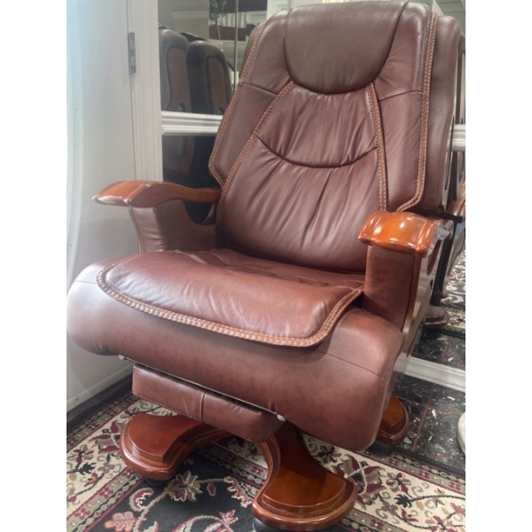 Stunning Genuine Leather Deep Tissue Massage Chair - Executive Boss Chair 32x35x50