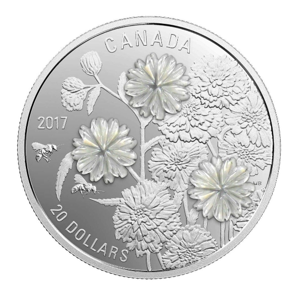 2017 $20 Pearl Flowers - Pure Silver Coin
SKU: 157047