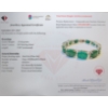 Image 3 : 27.6 ct Certified Silver Emerald Gemstone Bracelet ($35,022 Appraisal)