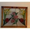 Image 1 : Stained Glass Window 22x23 Floral
