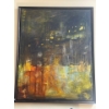 Image 1 : Curtis Johnson 2012 "Getting Down on the Mountain", large abstract acrylic on canvas 51 x 63 