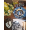 Image 6 : Assorted Decor Including: Terra Cotta Plate w/ Church 13" Diameter, Carving That Opens 7 T and More!