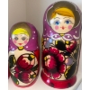 Image 3 : 7 Piece Hand Painted Russian Nesting Dolls 8T