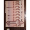 Image 1 : Bank of Canada 1986- $2 Sequential Bills BUW1908425/ 26/ 27/ 28/ 29/ 30/ 31/ 32
