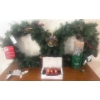 Image 1 : 24" Pre Lit Hawkins Faux Pine Wreaths w/ Scandinavian Pinecone Pixies 