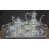Gorgeous Primrose Plated Dishware Set (Silver Electroplated Over Copper) 